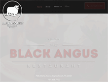 Tablet Screenshot of blackangusrestaurant.com